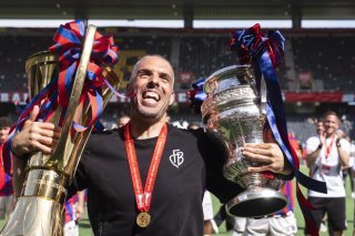 Fabio Celestini, l'homme du doublé, s'en est allé. KEYSTONE/TIL BUERGY